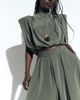 ASOS DESIGN ASOS DESIGN volume drape pants in khaki - part of a set-Green - 3