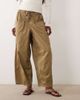 ASOS DESIGN ASOS DESIGN volume laundered utility pants in khaki-Green - 1