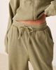 ASOS DESIGN ASOS DESIGN waffle knit paperbag waist sweatpants in khaki green - part of a set-pink - 4