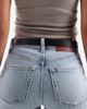 ASOS DESIGN ASOS DESIGN waist and hip abstract plate jeans belt in black - 3