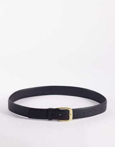 ASOS DESIGN ASOS DESIGN waist and hip belt in black with antique gold-tone buckle