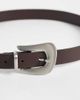 ASOS DESIGN ASOS DESIGN waist and hip belt with abstract buckle in chocolate-Brown - 3