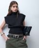 ASOS DESIGN ASOS DESIGN waist and hip belt with asymmetric buckle in black - 1