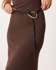 ASOS DESIGN ASOS DESIGN waist and hip belt with hammered loop through design in black - 1