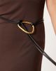 ASOS DESIGN ASOS DESIGN waist and hip belt with hammered loop through design in black - 2