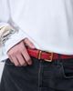 ASOS DESIGN ASOS DESIGN waist and hip belt with square buckle in red - 2