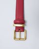 ASOS DESIGN ASOS DESIGN waist and hip belt with square buckle in red - 3