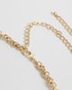ASOS DESIGN ASOS DESIGN waist and hip brown stone set chain belt in gold - 4