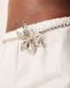 ASOS DESIGN ASOS DESIGN waist and hip chain and bead flower belt in silver - 3