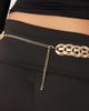 ASOS DESIGN ASOS DESIGN waist and hip chunky chain link belt in gold - 3