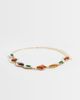ASOS DESIGN ASOS DESIGN waist and hip resin stone set chain belt in gold - 1