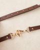 ASOS DESIGN ASOS DESIGN waist and hip snaffle hook belt in chocolate-Black - 2