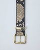 ASOS DESIGN ASOS DESIGN waist and hip square buckle belt in natural snake-NEUTRAL - 3