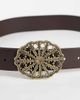 ASOS DESIGN ASOS DESIGN waist and hip vintage buckle belt in brown - 3