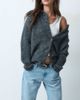 ASOS DESIGN ASOS DESIGN waisted collared cardigan in charcoal-Gray - 2
