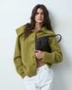 ASOS DESIGN ASOS DESIGN waisted collared cardigan in olive-Green - 1