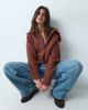 ASOS DESIGN ASOS DESIGN waisted collared cardigan in toffee-Brown - 4