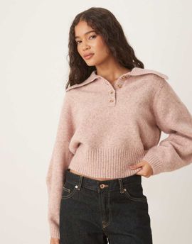 ASOS DESIGN ASOS DESIGN waisted polo shirt in pink