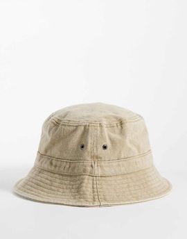 ASOS DESIGN ASOS Design washed bucket hat in neutral
