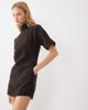 ASOS DESIGN ASOS DESIGN washed cord mini shift dress with funnel neck in black - 2
