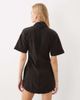 ASOS DESIGN ASOS DESIGN washed cord mini shift dress with funnel neck in black - 3