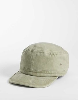 ASOS DESIGN ASOS DESIGN washed utility cap in khaki-Green