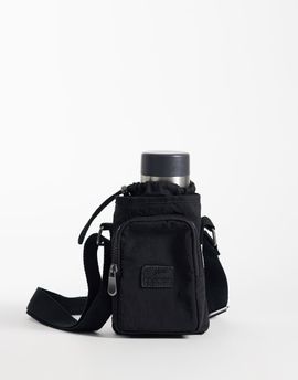 ASOS DESIGN ASOS DESIGN water bottle nylon cross-body bag in black