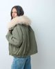ASOS DESIGN ASOS DESIGN waterfall bomber jacket in sage-Green - 3