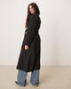 ASOS DESIGN ASOS DESIGN waterfall collar trench coat in black - 3