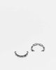 ASOS DESIGN ASOS DESIGN waterproof stainless 2 pack chain and cross ring in burnished silver - 1