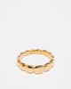 ASOS DESIGN ASOS DESIGN waterproof stainless puff band ring in gold - 1