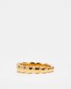 ASOS DESIGN ASOS DESIGN waterproof stainless puff band ring in gold - 3