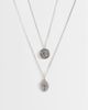 ASOS DESIGN ASOS DESIGN waterproof stainless steel 2 pack lion and sun pendant necklace in silver - 1