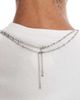 ASOS DESIGN ASOS DESIGN waterproof stainless steel 2 pack mixed fine chain necklace in silver - 2