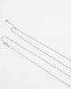 ASOS DESIGN ASOS DESIGN waterproof stainless steel 2 pack mixed fine chain necklace in silver - 3