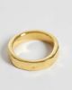 ASOS DESIGN ASOS DESIGN waterproof stainless steel 2 pack molten ring in gold - 3