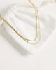 ASOS DESIGN ASOS DESIGN waterproof stainless steel 2 pack skinny chain necklaces in gold tone - 3