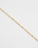 ASOS DESIGN ASOS DESIGN waterproof stainless steel anklet with paper-chain design in gold tone - 3