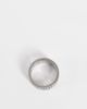 ASOS DESIGN ASOS DESIGN waterproof stainless steel band ring with greek wave cut out design in silver tone - 4
