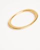 ASOS DESIGN ASOS DESIGN waterproof stainless steel bangle in oval shape in gold tone - 3