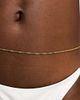 ASOS DESIGN ASOS DESIGN waterproof stainless steel belly chain with twist design in gold tone - 2