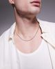 ASOS DESIGN ASOS DESIGN waterproof stainless steel box chain necklace in silver - 1