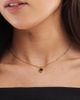 ASOS DESIGN ASOS DESIGN waterproof stainless steel chain necklace with cubic zirconia green stone in gold tone with gift bag - 1