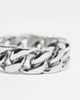 ASOS DESIGN ASOS DESIGN waterproof stainless steel chunky chain link band ring in silver - 4