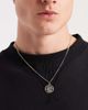 ASOS DESIGN ASOS DESIGN waterproof stainless steel coin pendant necklace in burnished silver - 1