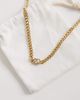 ASOS DESIGN ASOS DESIGN waterproof stainless steel cubic zirconia crystal station chain necklace in gold - 2