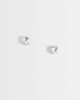 ASOS DESIGN ASOS DESIGN waterproof stainless steel cubic zirconia oval stud earrings in silver - 1