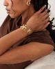 ASOS DESIGN ASOS DESIGN waterproof stainless steel cuff with starfish design in gold tone - 1