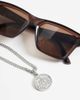 ASOS DESIGN ASOS DESIGN waterproof stainless steel engraved coin pendant necklace in silver - 2