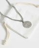 ASOS DESIGN ASOS DESIGN waterproof stainless steel engraved coin pendant necklace in silver - 4